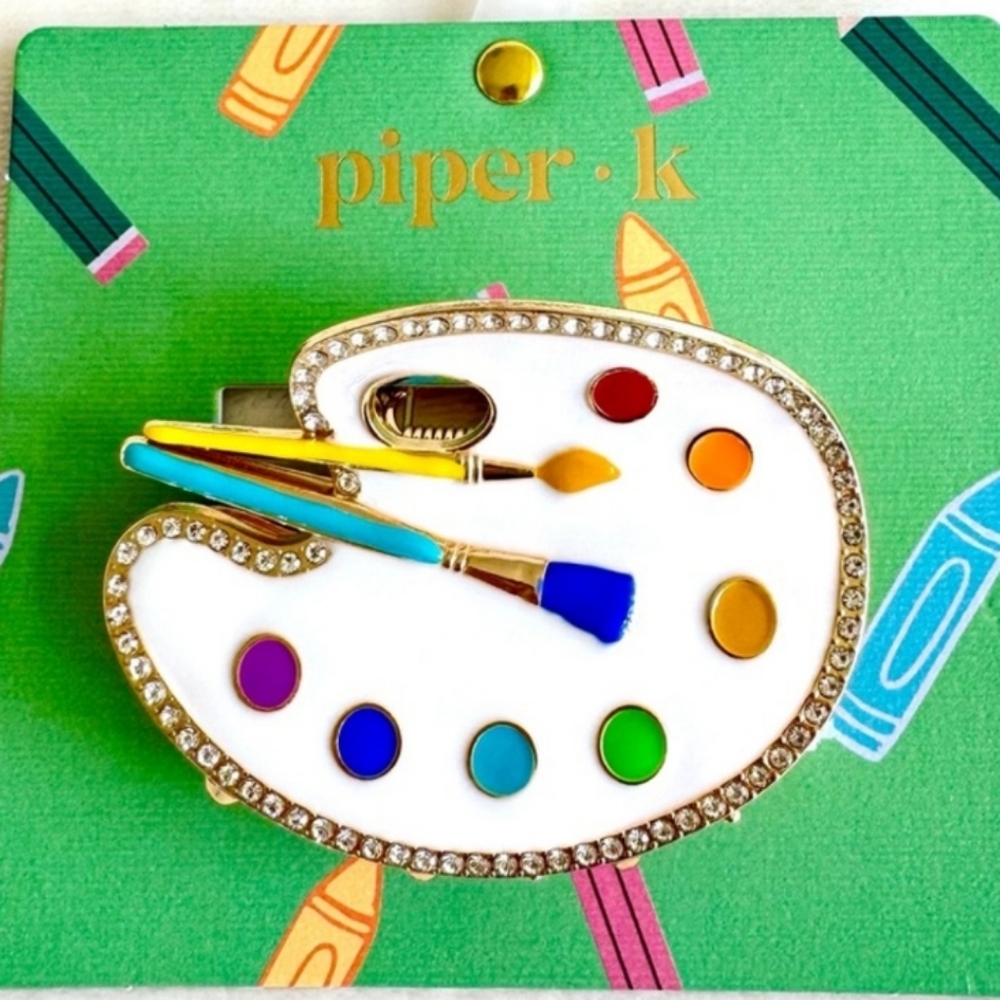 Piper K Artist Paint Palette Hair Clip Brand New  LI m